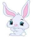 Cute bunny tail vector image