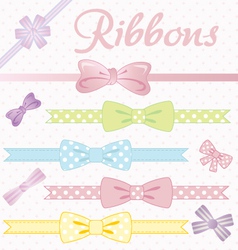 Ribbons converted vector image