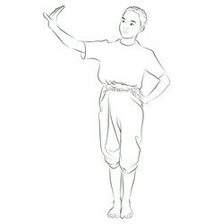 Thai national Dances vector image