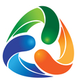 Ecological recycle logo vector image