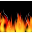 Fire flames and smoke vector image