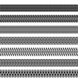 Tire prints vector image