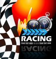 Racing poster vector image