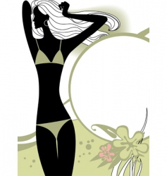 Fashion page vector image