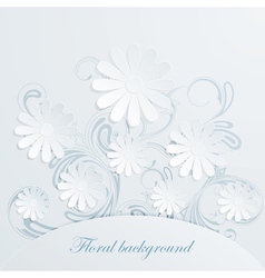 Floral background vector image