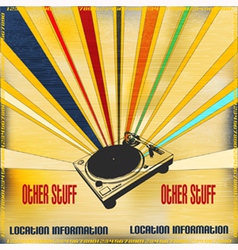 Retro Style DJ Poster vector image