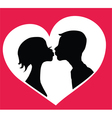 Kissing couple vector image