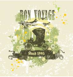 Vintage composition vector image