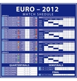 Euro 2012 matches vector image