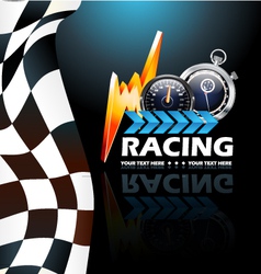 Racing poster vector image