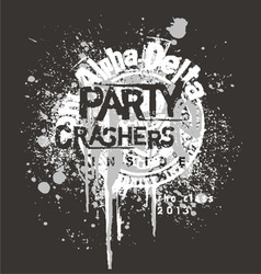 Delta party crash vector image