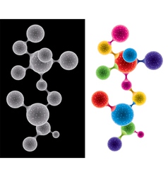 Abstract molecule vector image