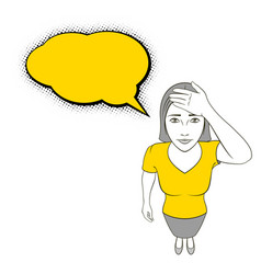 Woman gesturing vector image