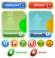 Download buttons vector image
