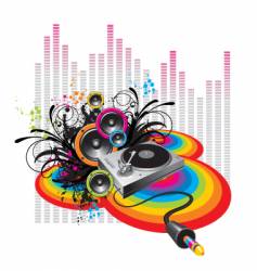 Turntable vector image