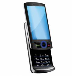 Slider cell phone vector image