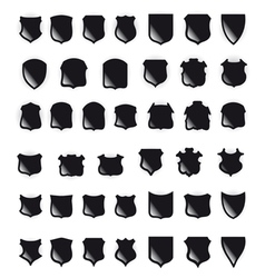 Shields elements vector image