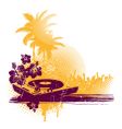 Tropical disco vector image