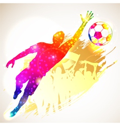 Soccer Goalkeeper vector image