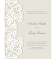 Wedding Invitation floral card vector image