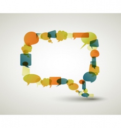 Speech bubble vector image