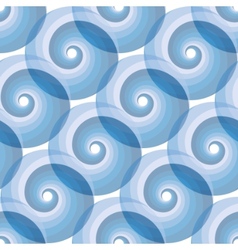 Seamless water wave pattern vector image