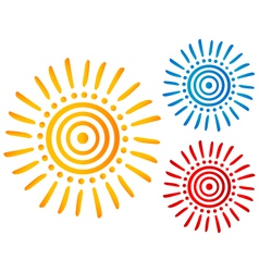 Sun vector image