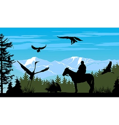 Horseman vector image