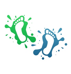 Splatter steps vector image