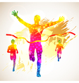 Silhouette Winner vector image