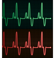 Electrocardiogram vector image