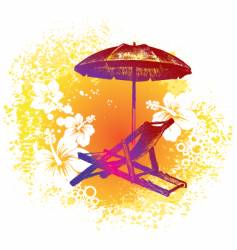 Summer lounge vector image