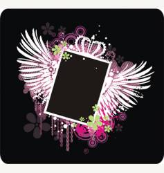 Frame with wings Frame with wings vector image