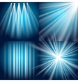 Light flash explosion and glow vector image