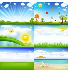 Landscape vector image