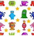 Seamless pattern with monsters Seamless pattern with monsters vector image