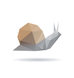 Snail abstract isolated on a white backgrounds vector image