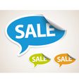 Sale speech bubble as sticker vector image