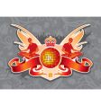 Disco emblem vector image