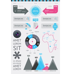 Elements of Infographics vector image