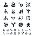Business and management icons vector image