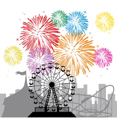 Amusement park vector image