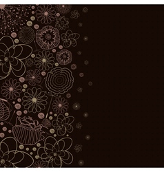 Floral background vector image