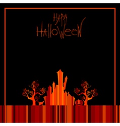Halloween background vector image