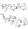 Musical notes vector image