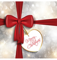 Christmas gift background vector image