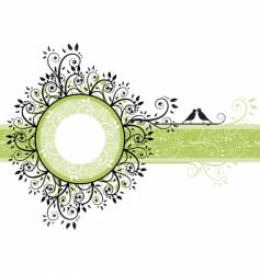 Vintage floral frame Vintage floral frame vector image