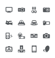 Electronics icon set vector image