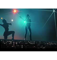 Dancing girls vector image