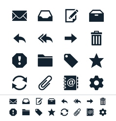 Email icons vector image